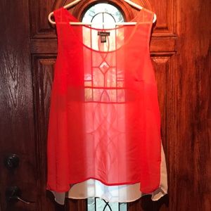 BOGO free!! Sheer Red White and Blue Top